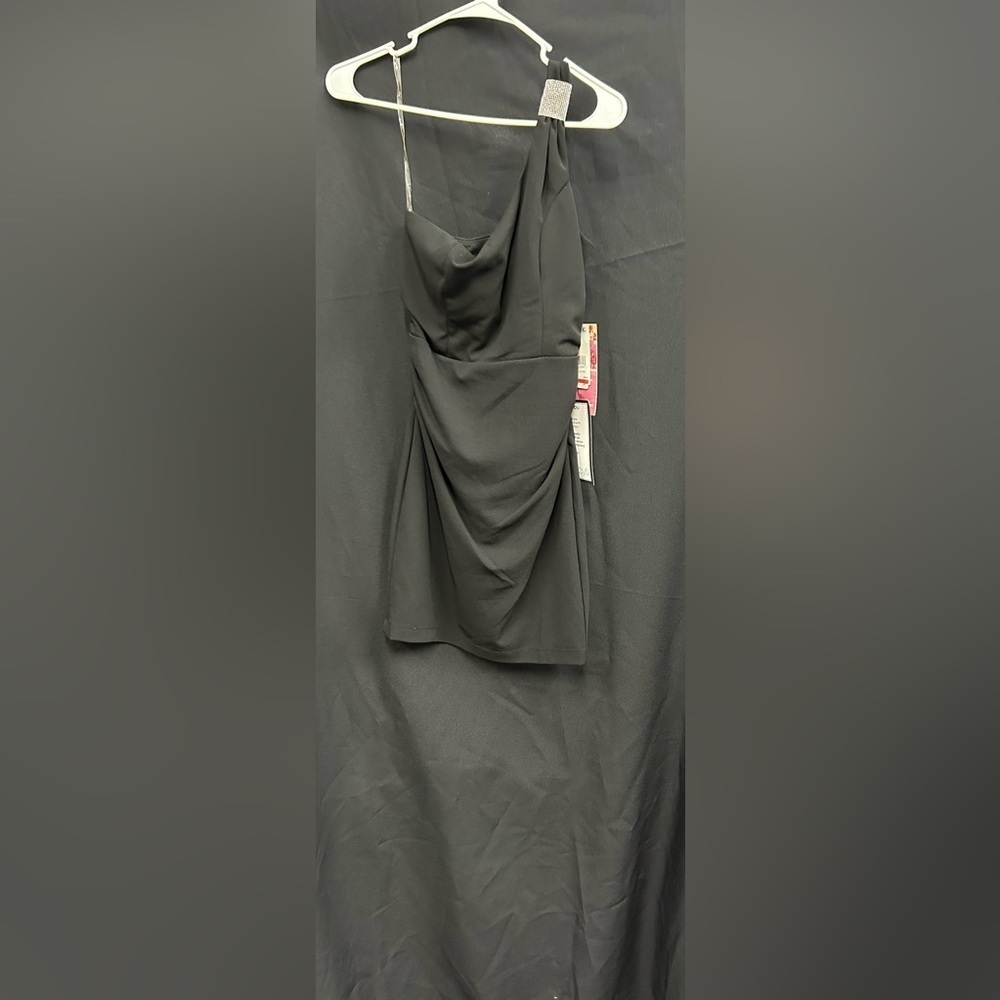 Juniors Size Medium Emerald Sundae Black Mini Dress